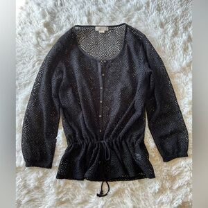 MICHAEL Michael Kors | Black Mesh Top